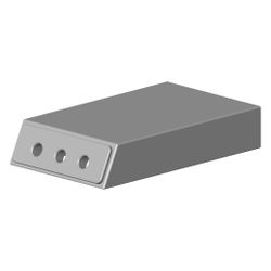 Dornbracht Wandhalter, 60x12x35mm, Dark Platinum gebürstet, 081770501-99... DORNBRACHT-081770501-99 4029011784538 (Abb. 1)