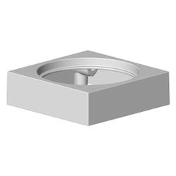 Dornbracht Gehäuse für Toilettenbürstengarnitur, 118x118x35mm, Chrom, 08230150... DORNBRACHT-082301505-00 4029011455735 (Abb. 1)