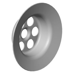 Dornbracht Ablaufgarnitur Ventilsieb, D 60mm, Messing 23kt Gold, 091101005-09... DORNBRACHT-091101005-09 4029011488504 (Abb. 1)
