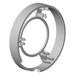 Dornbracht Rosette für Überlauf mit Wanneneinlauf, Chrom, 091101108-00... DORNBRACHT-091101108-00 4029011521188 (Abb. 1)