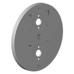Dornbracht Rosette mit Symbolen für 3-Wege Armatur, 150x9mm, Chrom, 091102269-... DORNBRACHT-091102269-00 4029011736773 (Abb. 1)