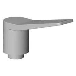 Dornbracht Griff Hot, 28x55,6x91,5mm, Platin gebürstet, 092084025-06... DORNBRACHT-092084025-06 4029011709388 (Abb. 1)