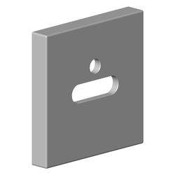Dornbracht Rosette für Wanneneinlauf, 60x60x9mm, Platin, 092767007-08... DORNBRACHT-092767007-08 4029011663604 (Abb. 1)