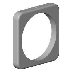 Dornbracht Rosette, 63x63x8,3mm Schwarz matt, 092771009-33... DORNBRACHT-092771009-33 4029011746406 (Abb. 1)