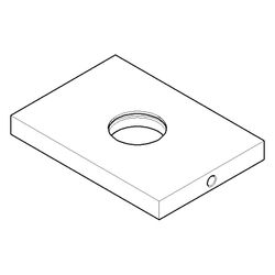 Dornbracht Rosette für Regenbrause, 78x55,5x8,5mm, Champagne, 092773017-47... DORNBRACHT-092773017-47 4029011602733 (Abb. 1)