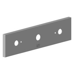 Dornbracht Rosette für WaterSheet, 240x60x9mm, Platin, 092778031-08... DORNBRACHT-092778031-08 4029011611216 (Abb. 1)