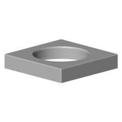 Dornbracht Rosette, 55x55x10mm, Chrom, 092779005-00... DORNBRACHT-092779005-00 4029011495557 (Abb. 1)