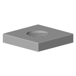 Dornbracht Rosette für Auslauf Ersatzteile 092779006 55x55x10mm platin matt... DORNBRACHT-092779006-06 4029011487255 (Abb. 1)