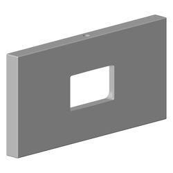 Dornbracht Rosette 120x60x9mm, Chrom, 092779008-00... DORNBRACHT-092779008-00 4029011666605 (Abb. 1)