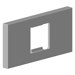 Dornbracht Rosette für Regenbrause, 120x60x9mm, Platin gebürstet, 092779009-06... DORNBRACHT-092779009-06 4029011666810 (Abb. 1)