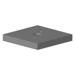 Dornbracht Rosette Ersatzteile 092782005 60x60x8mm chrom... DORNBRACHT-092782005-00 4029011497339 (Abb. 1)