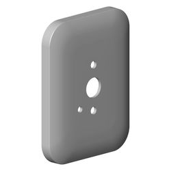 Dornbracht Rosette für Brausehalter, 60x78x9mm, Platin gebürstet, 092784022-06... DORNBRACHT-092784022-06 4029011709029 (Abb. 1)