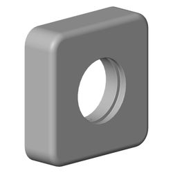 Dornbracht Rosette, 63x63x18mm, Weiß matt, 092796007-10... DORNBRACHT-092796007-10 4029011637605 (Abb. 1)