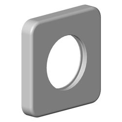 Dornbracht Rosette für Unterputz-Ventil, 64x64x10mm, Weiß matt, 092796010-10... DORNBRACHT-092796010-10 4029011638350 (Abb. 1)
