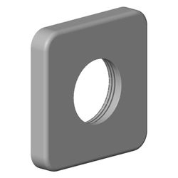 Dornbracht Rosette, 63x63x10mm, Chrom, 092796020-00... DORNBRACHT-092796020-00 4029011699382 (Abb. 1)