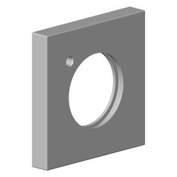 Dornbracht Rosette, 60x60x9x33,2mm, Chrom, 092797021-00... DORNBRACHT-092797021-00 4029011484513 (Abb. 1)