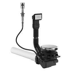 Dornbracht Ablaufgarnitur mechanisch 3 1/2" für Küchenbecken Bowdenzug, Edelsta... DORNBRACHT-10405004-86 4099477302492 (Abb. 1)