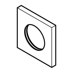 Dornbracht Rosette Serienneutral 12720980 chrom... DORNBRACHT-12720980-00 4029011908521 (Abb. 1)