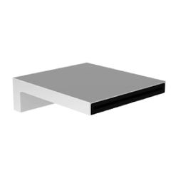 Dornbracht Wannen-Schwallauslauf Deque Wandmontage, 200mm Platte 180x60mm 26,5l... DORNBRACHT-13430740-19 4099477073378 (Abb. 1)