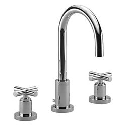 Dornbracht Waschtisch-Dreilochbatterie Tara mit Ablaufgarnitur, schwenkbar, 135... DORNBRACHT-20710892-43 4099477463193 (Abb. 1)
