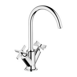 Dornbracht Waschtisch-Einlochbatterie Vaia mit Ablaufgarnitur, schwenkbar, Ausl... DORNBRACHT-22513809-08 4099477043968 (Abb. 1)