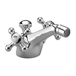 Dornbracht Bidet-Einlochbatterie Madison mit Ablaufgarnitur, Ausladung 125mm, M... DORNBRACHT-24510360-09 4029011203824 (Abb. 1)