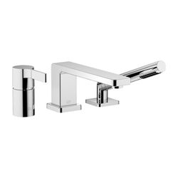 Dornbracht Wannen-Dreiloch-Einhandbatterie Lulu Ausladung 215mm Metallschlauch ... DORNBRACHT-27412710-00 4029011766787 (Abb. 1)