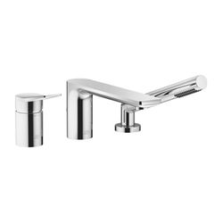 Dornbracht Wannen-Dreiloch-Einhandbatterie Lissé für Wannenrand 200mm, Schwarz ... DORNBRACHT-27412845-33 4029011983696 (Abb. 1)