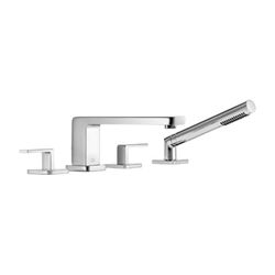 Dornbracht Wannen-Vierlochbatterie Lulu Ausladung 215mm Metallschlauch 1750mm, ... DORNBRACHT-27512710-06 4029011554599 (Abb. 1)