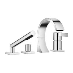 Dornbracht Wannen-Vierlochbatterie CYO für Wannenrandmontage 167mm, Dark Chrome... DORNBRACHT-27632811-19 4099477128610 (Abb. 1)