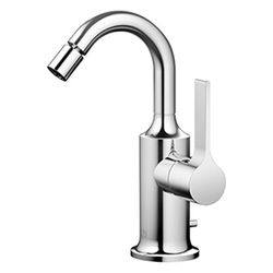 Dornbracht Bidet-Einhandbatterie Vaia, mit Ablaufgarnitur, Ausladung 104mm, max... DORNBRACHT-33600809-43 4099477466071 (Abb. 1)