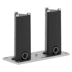 Dornbracht Unterputz-Bodenbefestigung Edelstahl 2x Anschlusswinkel G 1/2" Stichm... DORNBRACHT-3594497090 4029011472411 (Abb. 1)