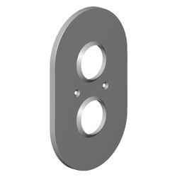 Dornbracht Abdeckung mit Mengenregulierung, 151x241x16mm, Chrom, 90110205800... DORNBRACHT-90110205800-00 4029011398575 (Abb. 1)