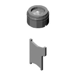 Dornbracht Luftsprudler mit Schlitz, M24x1 8l/min, Chrom, 90230102607-00... DORNBRACHT-90230102607-00 4029011600500 (Abb. 1)
