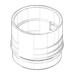 Dornbracht Hülse, 45x38,5mm, 0417010221090... DORNBRACHT-0417010221090 4029011573279 (Abb. 1)