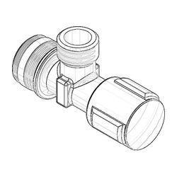 Dornbracht Anschluss für Eckventil, 54x50mm, Chrom, 04170200300-00... DORNBRACHT-04170200300-00 4029011672255 (Abb. 1)