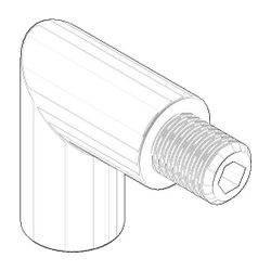 Dornbracht Griff Winkelstück, 26x23x12mm, Chrom, Designteil, 04182002200-00... DORNBRACHT-04182002200-00 4029011510595 (Abb. 1)