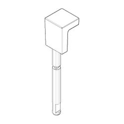 Dornbracht Zugstange, 18x83x18mm, Platin gebürstet, mit Knopf, 04207803080-0... DORNBRACHT-04207803080-06 4029011490309 (Abb. 1)