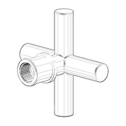 Dornbracht Griff, 70x70x43mm, Platin matt, 04208901100-06... DORNBRACHT-04208901100-06 4029011524448 (Abb. 1)