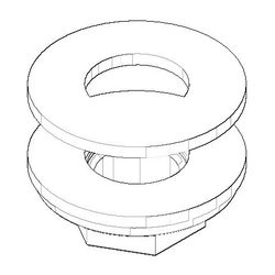 Dornbracht Befestigung mit Dichtungen, 45mm, 1/2", 0423100100490... DORNBRACHT-0423100100490 4029011075780 (Abb. 1)