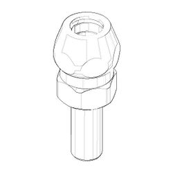 Dornbracht Quetschverschraubung für USA Adapter, Chrom, 04240422200-00... DORNBRACHT-04240422200-00 4029011495458 (Abb. 1)