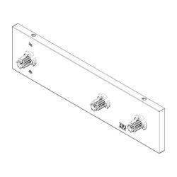 Dornbracht Rosette mit Symbolen Ersatzteile 04279802500 60x240x28mm platin m... DORNBRACHT-04279802500-06 4029011671869 (Abb. 1)