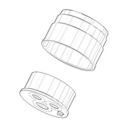 Dornbracht Befestigung, 52x36mm, 0430110111090... DORNBRACHT-0430110111090 4029011372391 (Abb. 1)