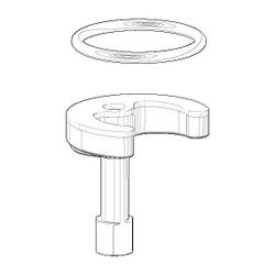 Dornbracht Befestigung, O-Ring 40x4mm, Distanzhülse 52x1,5mm, 0430110859790... DORNBRACHT-0430110859790 4029011656453 (Abb. 1)