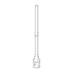 Dornbracht Zugstange für Umstellung, 15x140,5mm, Platin matt, 04310901200-06... DORNBRACHT-04310901200-06 4029011443534 (Abb. 1)
