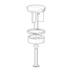 Dornbracht Stopfen Ersatzteile 04312001600 46x67,5mm platin matt... DORNBRACHT-04312001600-06 4029011358401 (Abb. 1)