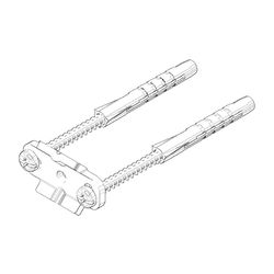 Dornbracht Befestigungssatz, 35x65x7mm, 0517207170090... DORNBRACHT-0517207170090 4029011422515 (Abb. 1)