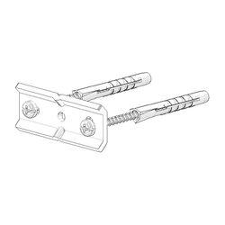 Dornbracht Befestigungssatz, 30x70x5mm, 0517207180090... DORNBRACHT-0517207180090 4029011424038 (Abb. 1)