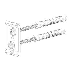 Dornbracht Befestigungssatz, 40x60x20mm, 0517207360090... DORNBRACHT-0517207360090 4029011479991 (Abb. 1)