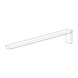 Dornbracht Stange für Handtuchhalter, 19x285x255mm, Chrom, 05179855100-00... DORNBRACHT-05179855100-00 4029011498619 (Abb. 1)